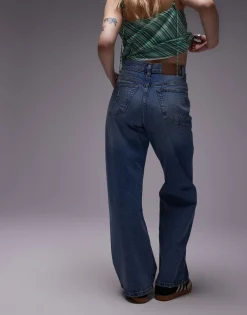 TOPSHOP Mid waist Loose fit Jeans