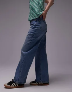 TOPSHOP Mid waist Loose fit Jeans