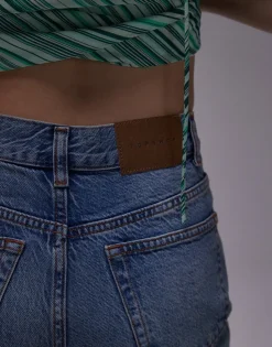 TOPSHOP Mid waist Loose fit Jeans