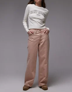 TOPSHOP Mid waist Loose fit Jeans