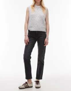 TOPSHOP Mid waist Straight fit Jeans