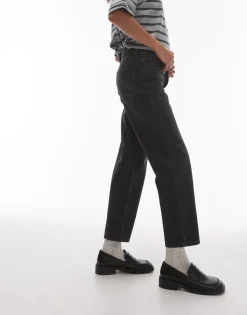 TOPSHOP Mid waist Straight fit Jeans
