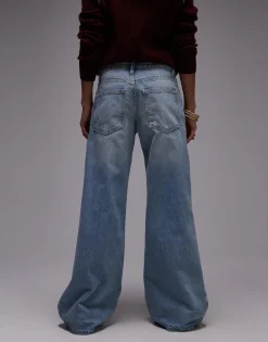 TOPSHOP Mid waist Wide leg fit Jeans
