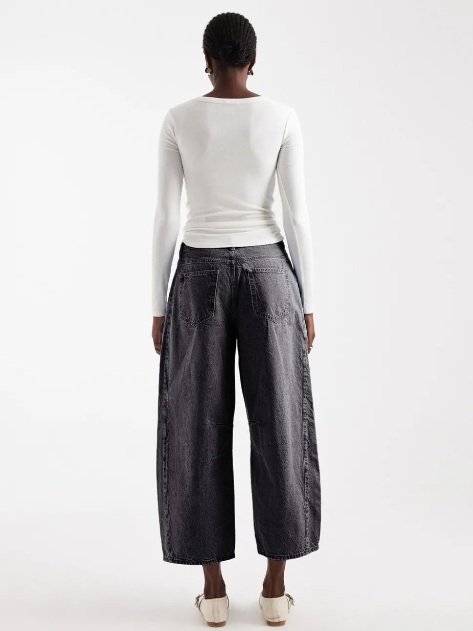 TSBELLA High rise Barrel fit Jeans