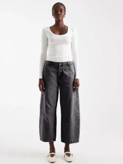 TSBELLA High rise Barrel fit Jeans