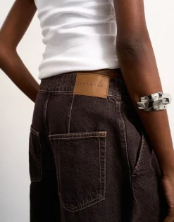 TSBELLE Mid rise Barrel fit Jeans