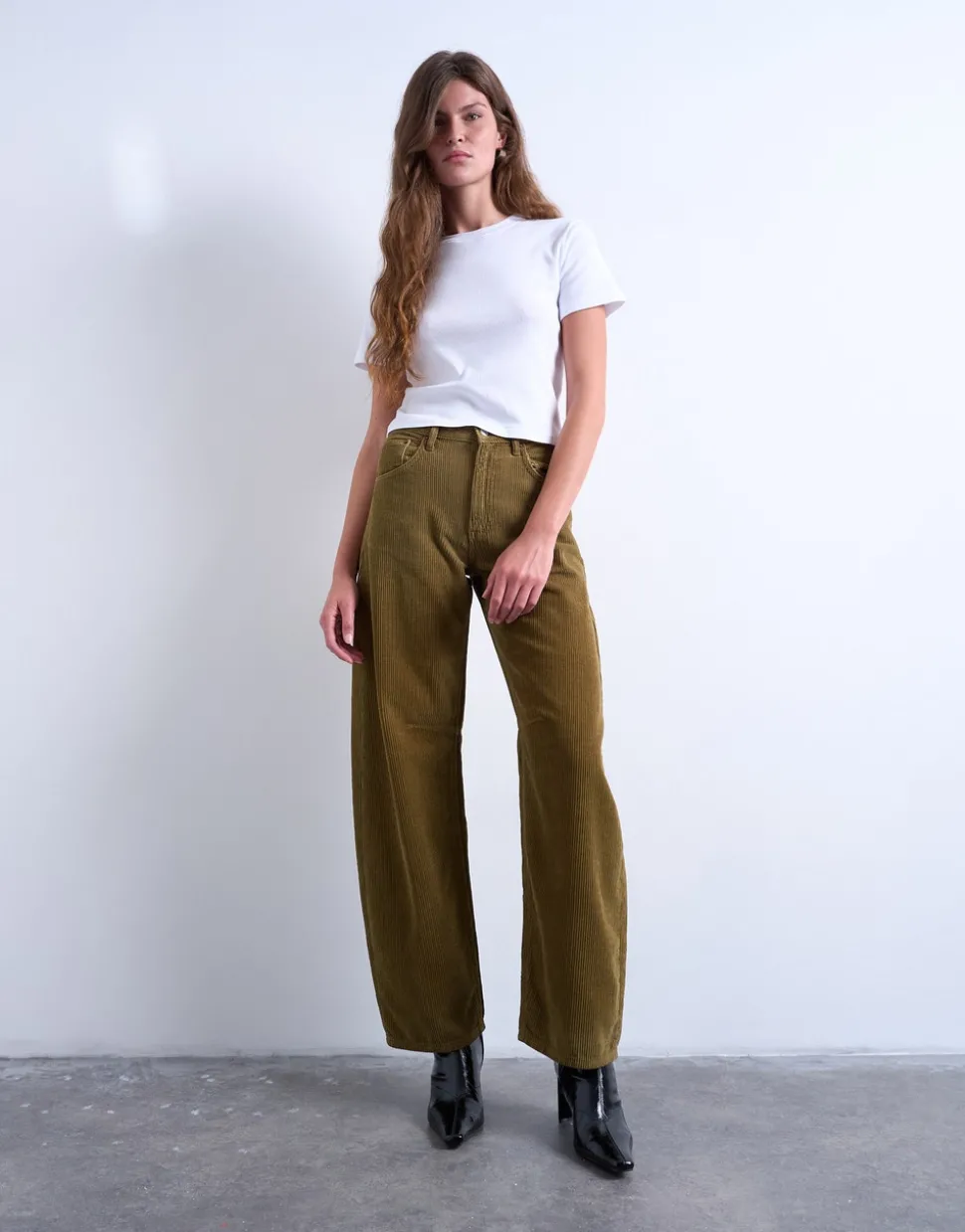 TSBRIANA Super low waist Wide leg fit Jeans