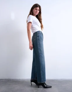 TSCOLUMN Mid rise Straight fit Jeans