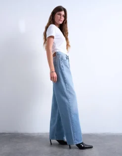 TSCOLUMN Mid rise Straight fit Jeans