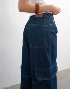 TSEVA Mid rise Wide leg fit Jeans
