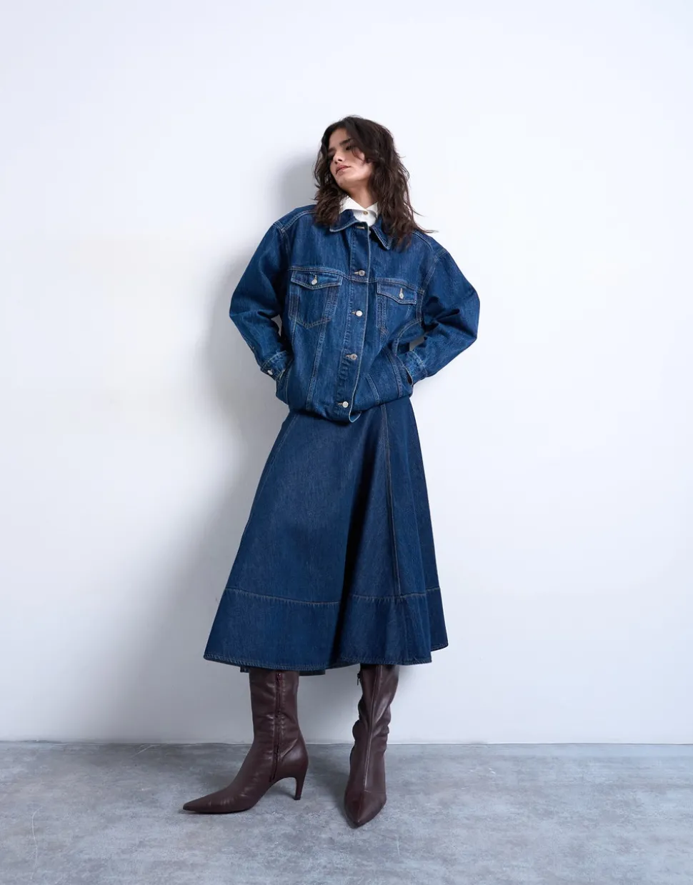 TSLEAH High rise Lange rok