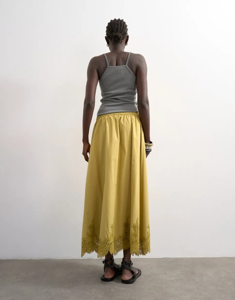 TSLINA Mid rise Lange rok