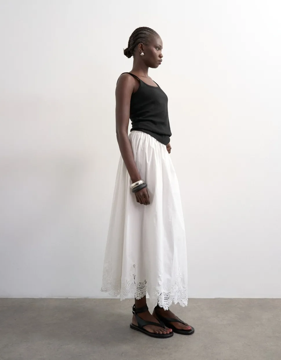 TSLINA Mid rise Lange rok