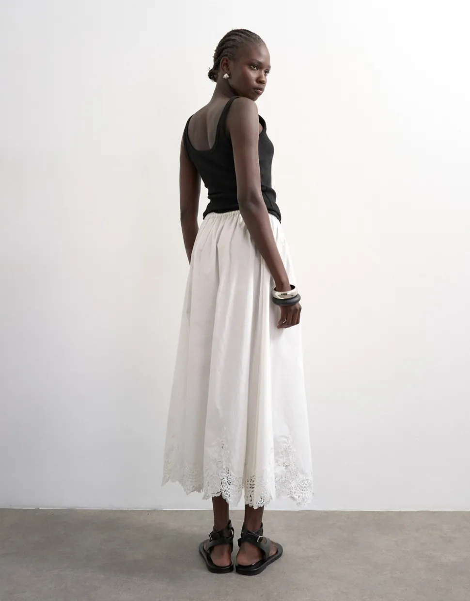 TSLINA Mid rise Lange rok