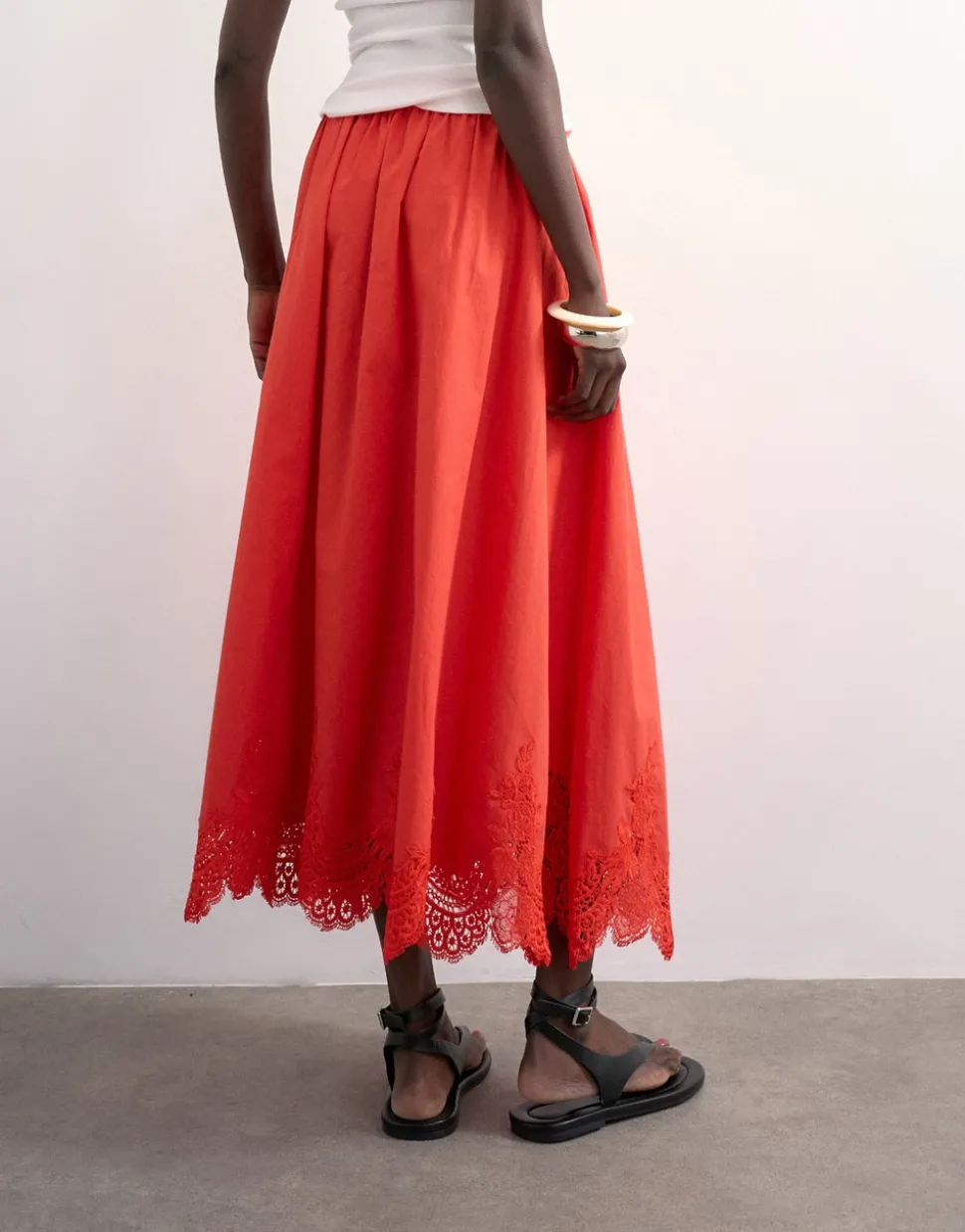 TSLINA Mid rise Lange rok