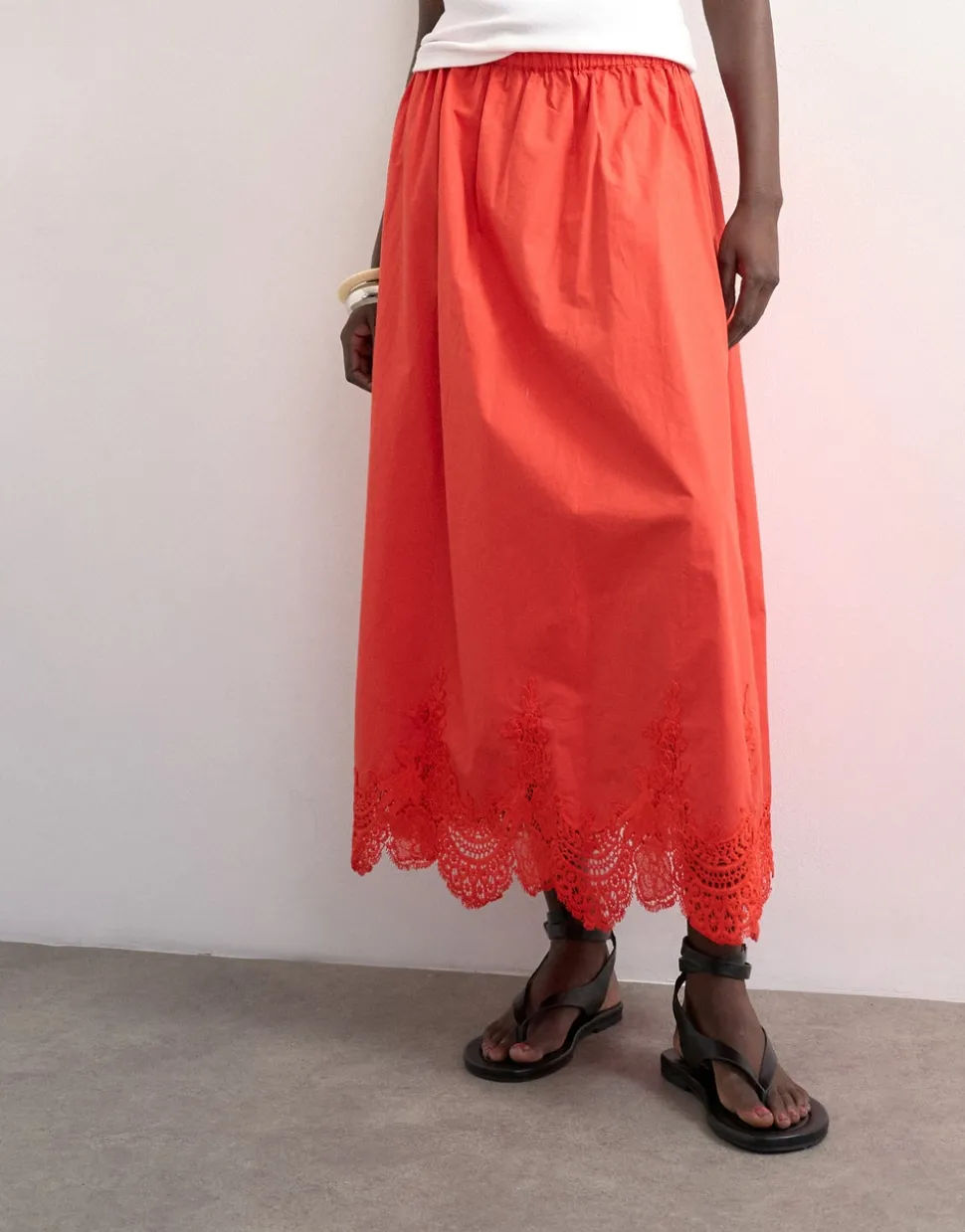 TSLINA Mid rise Lange rok