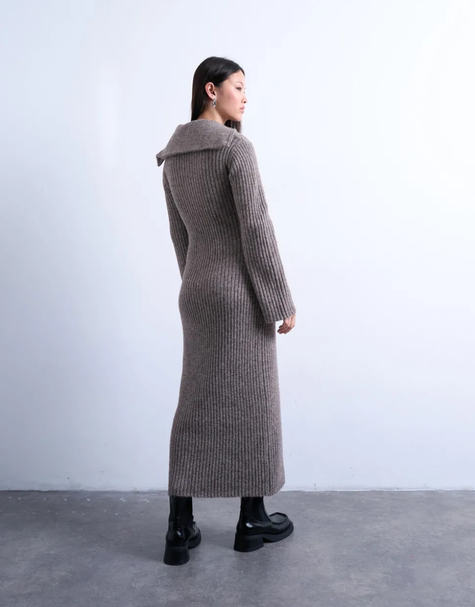 TSLOLLY Midi-jurk