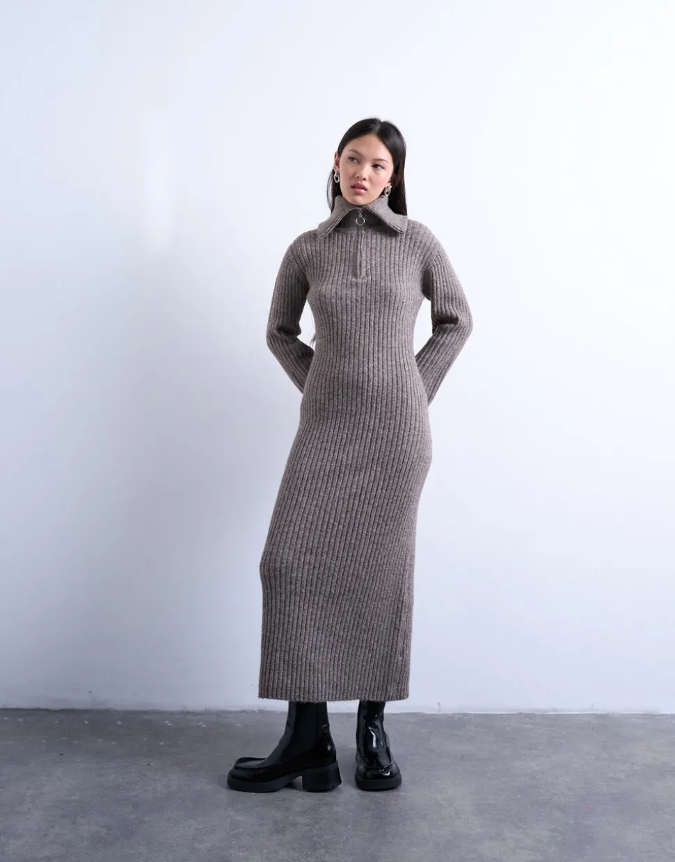 TSLOLLY Midi-jurk