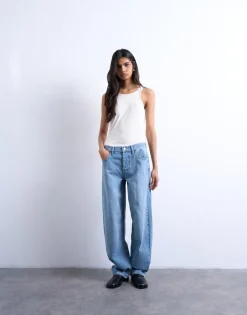 TSLOWRIE Low rise Baggy fit Jeans