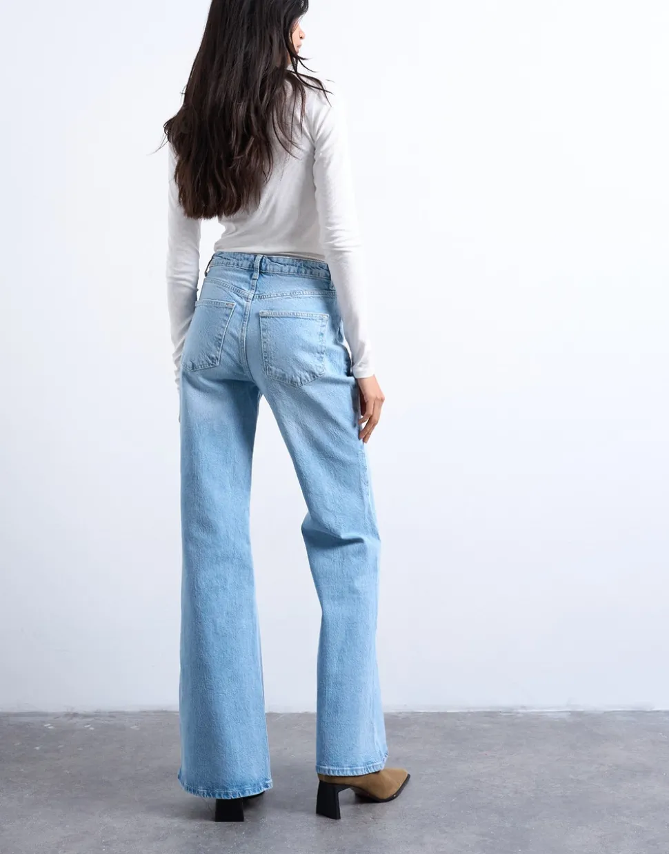 TSMARIE Mid rise Flared fit Jeans