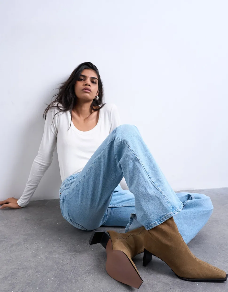 TSMARIE Mid rise Flared fit Jeans