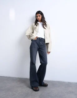 TSMARIE Mid rise Flared fit Jeans