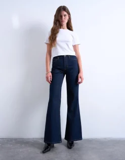TSMARIE Mid rise Flared fit Jeans