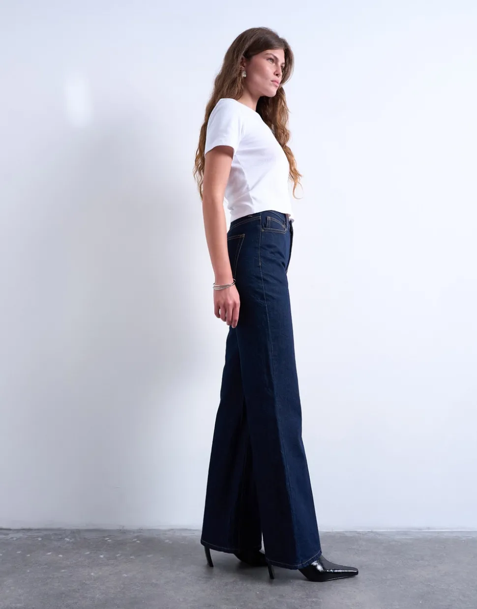 TSMARIE Mid rise Flared fit Jeans