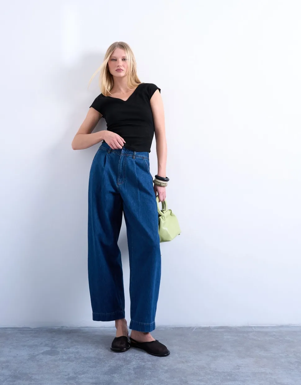 TSMARI High rise Wide leg fit Jeans