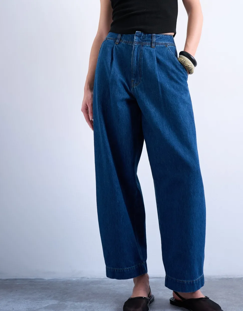 TSMARI High rise Wide leg fit Jeans