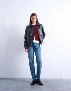 TSRUNWAY Mid rise Straight fit Jeans