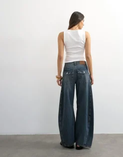 TSVEA High rise Barrel fit Jeans