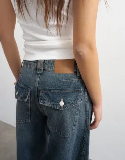 TSVEA High rise Barrel fit Jeans