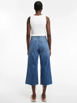 TSVERA High rise Brede pasvorm - bijgesneden Jeans