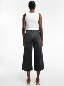 TSVERA High rise Brede pasvorm - bijgesneden Jeans