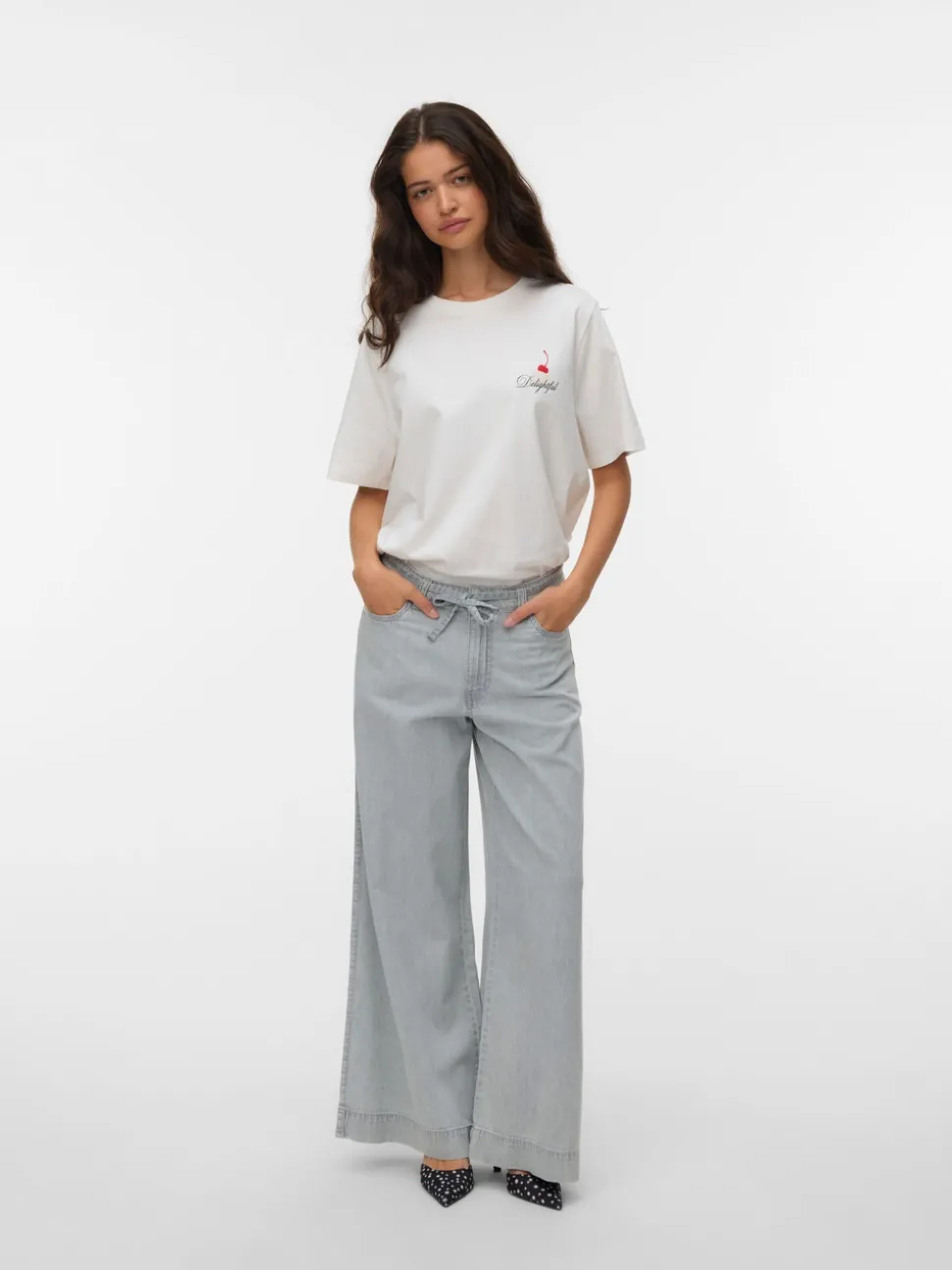 VMAISA Mid rise Wide leg fit Jeans