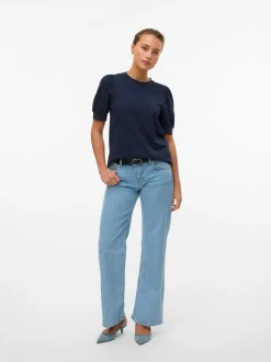 VMALEXIS Low rise Brede pasvorm - bijgesneden Jeans