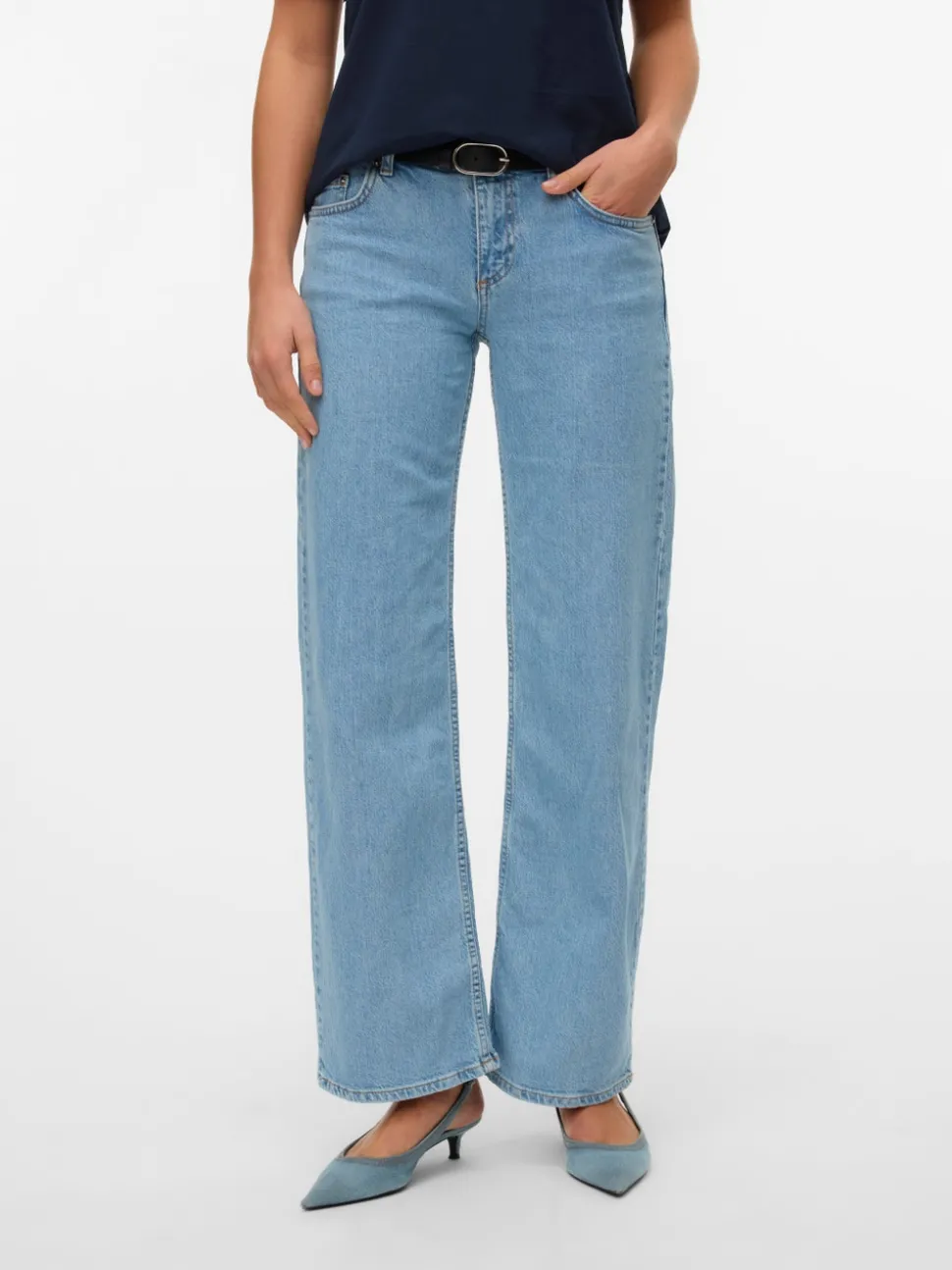 VMALEXIS Low rise Brede pasvorm - bijgesneden Jeans