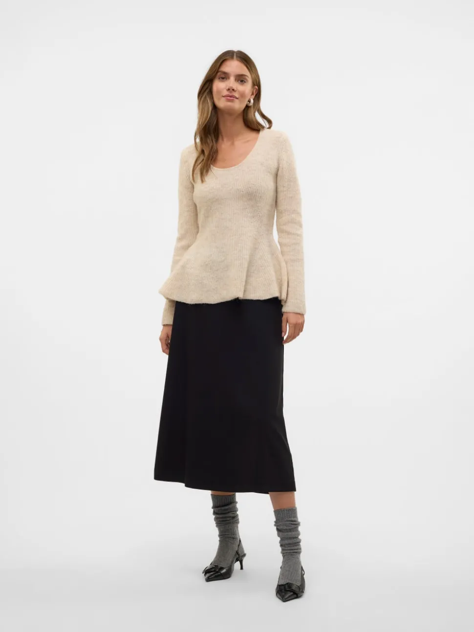 VMBABETTE Normale taille Midi-rok