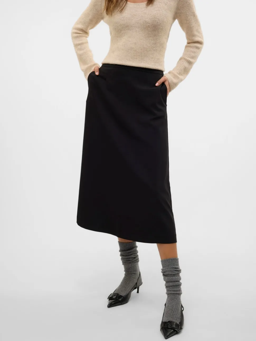VMBABETTE Normale taille Midi-rok
