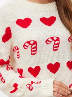 VMCANDYHEARTS Gebreide pullover
