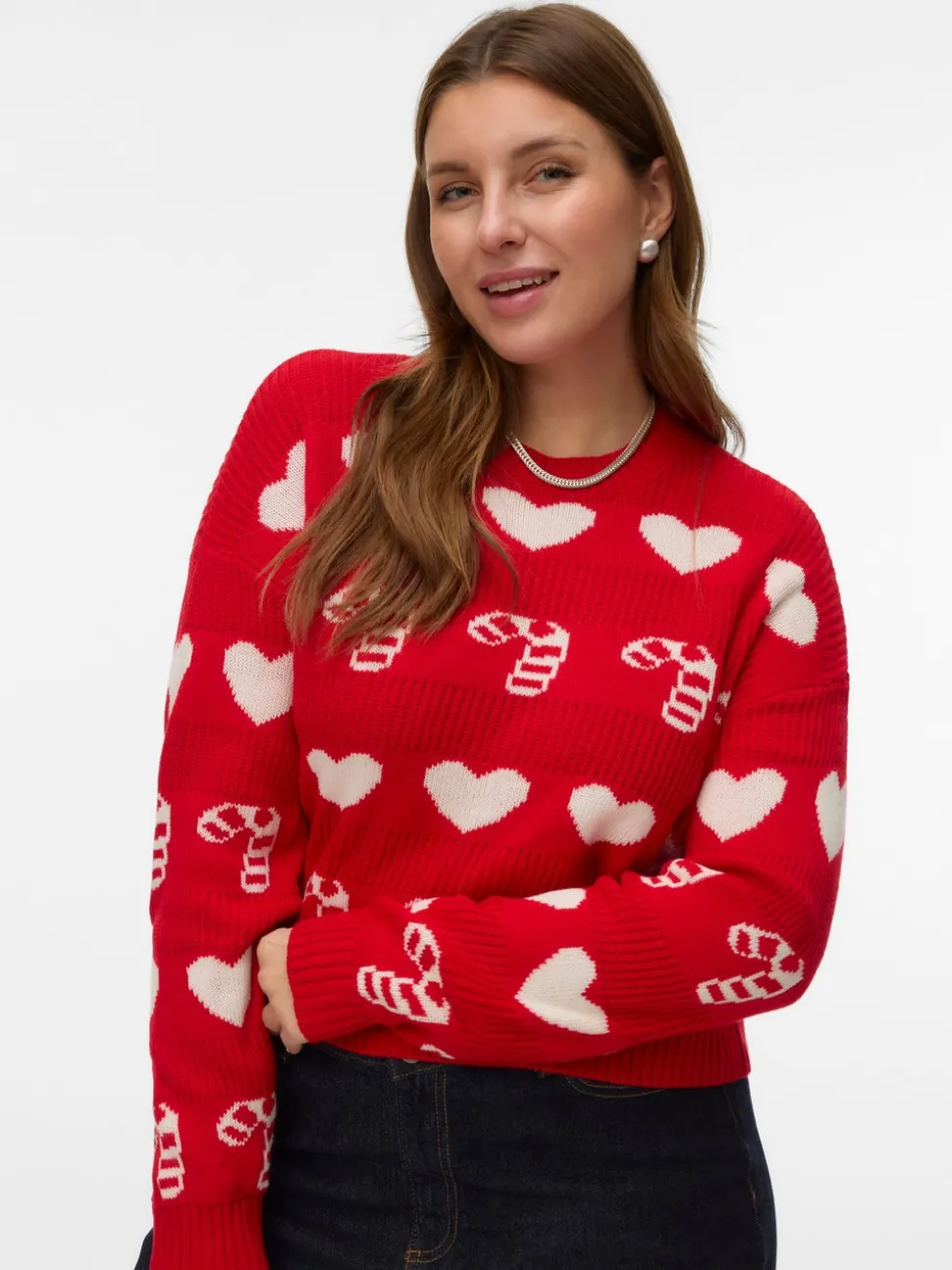 VMCANDYHEARTS Gebreide pullover