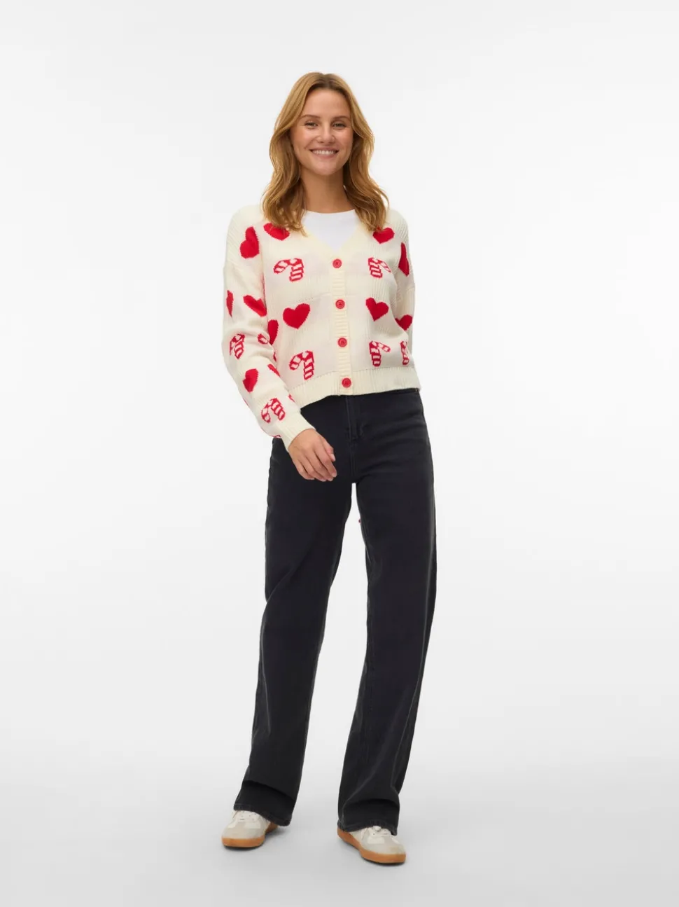 VMCANDYHEARTS Gebreid vest