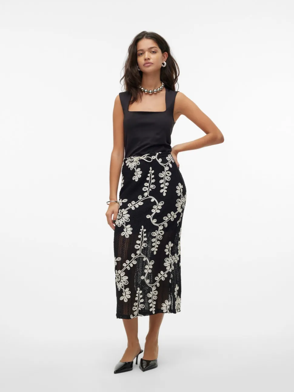 VMCLARA High waist Lange rok