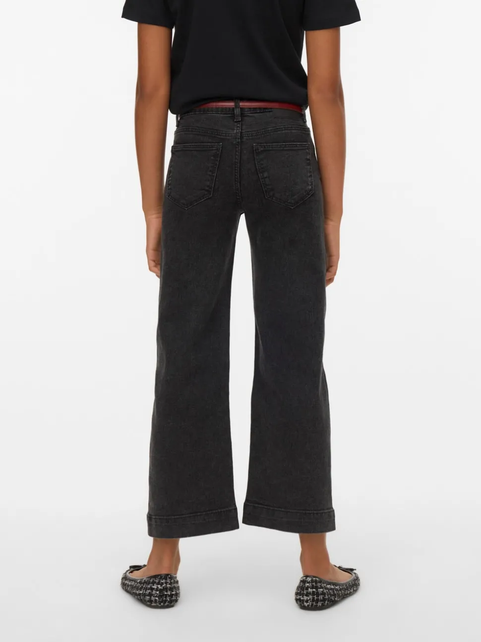 VMDAISY High rise Brede pasvorm - bijgesneden Jeans