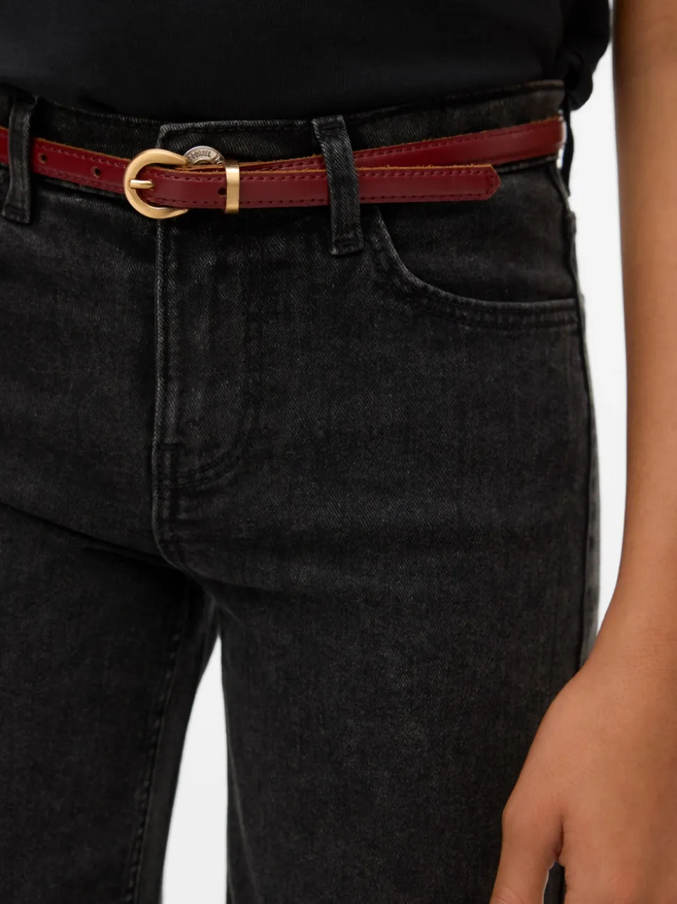 VMDAISY High rise Brede pasvorm - bijgesneden Jeans