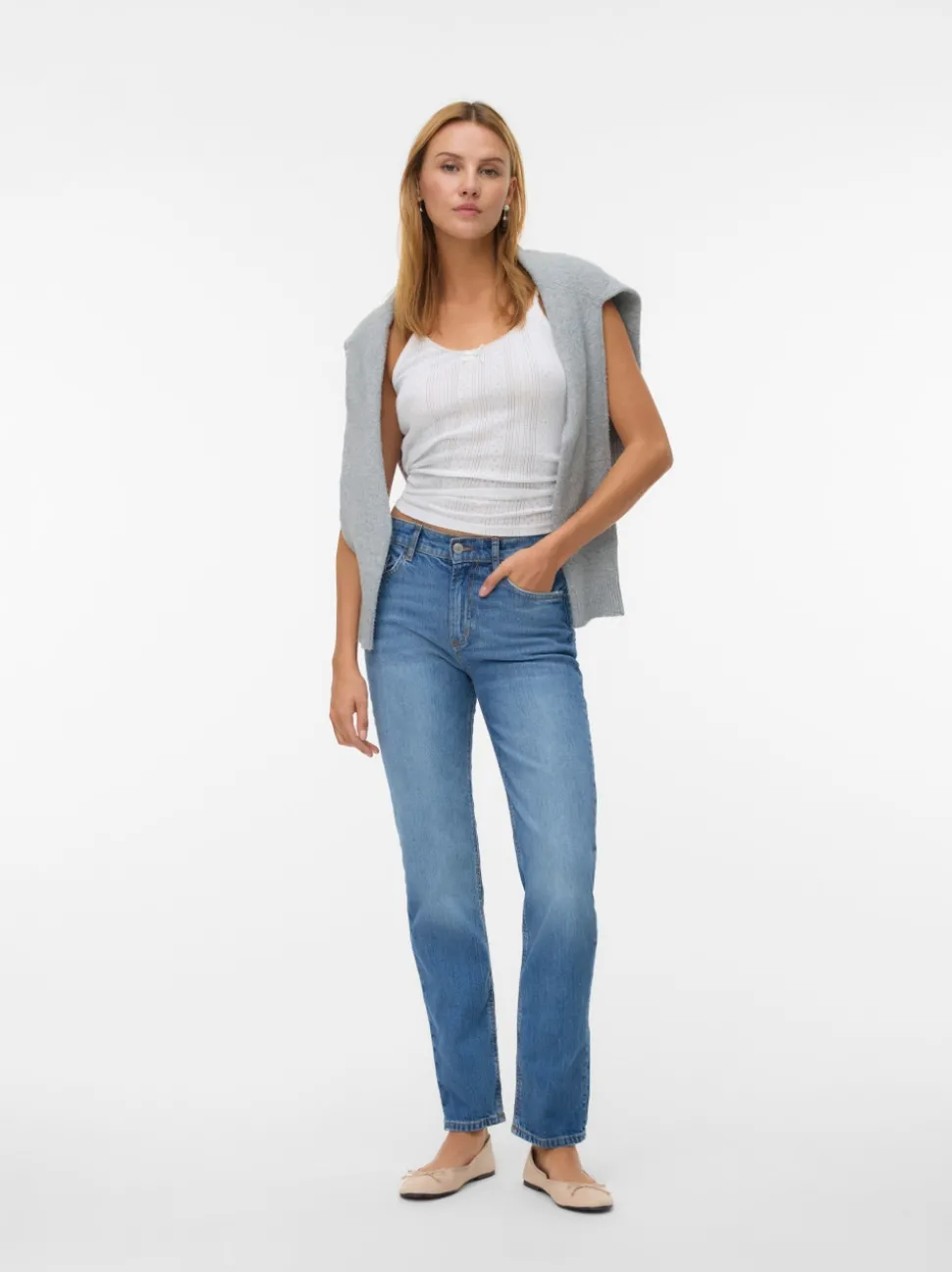 VMELIA High rise Straight fit Jeans