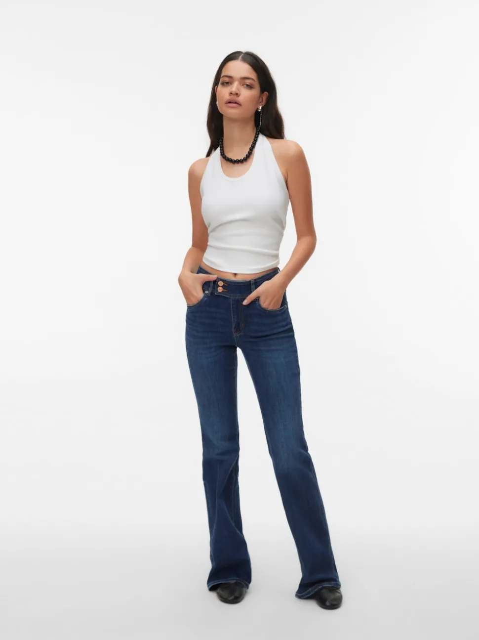 VMELLA Mid rise Bootcut fit Jeans