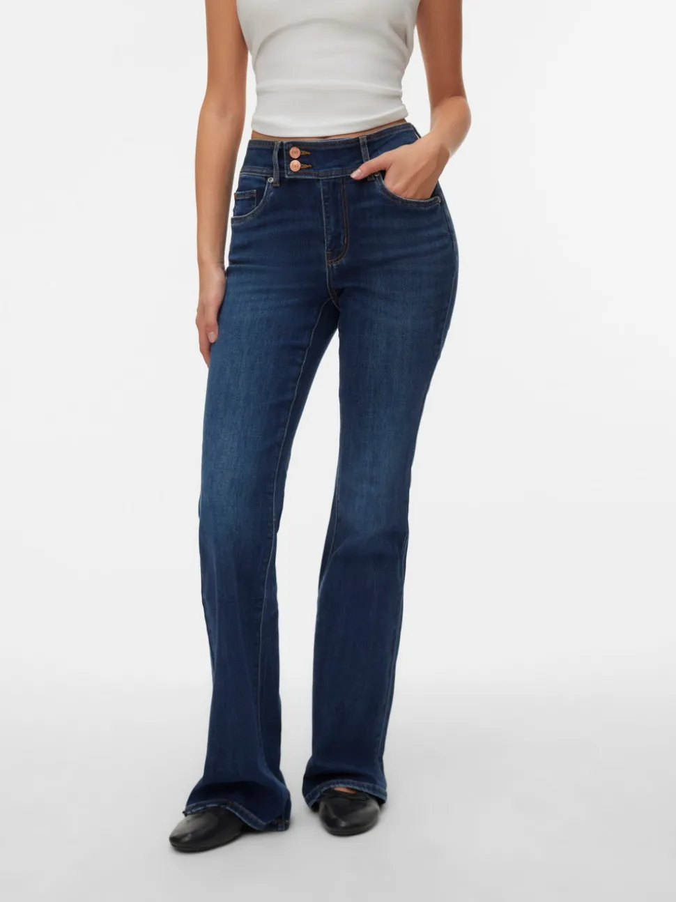 VMELLA Mid rise Bootcut fit Jeans