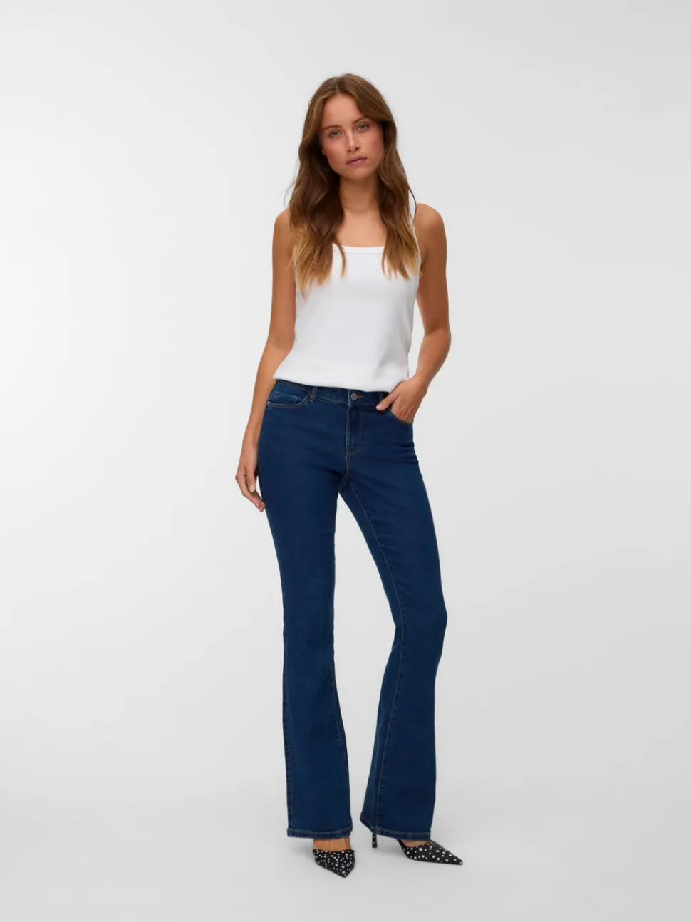 VMELLY Mid rise Flared fit Jeans